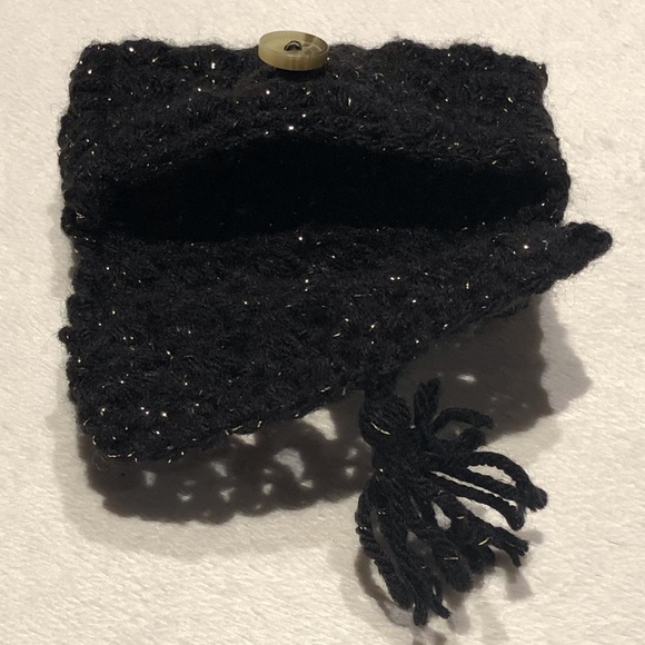 🛍 One-of-a-kind ✨Sparkling✨ Crochet Matching Handbag & Wallet - Picture 9 of 10